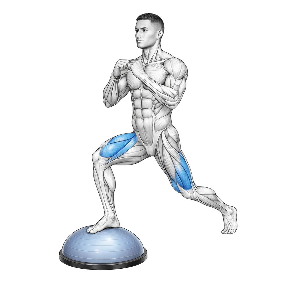 Balance Trainer Alternating Lunge Jumps