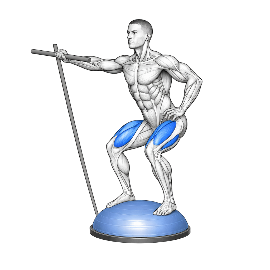 Balance Trainer Bar Assisted Dome Squat