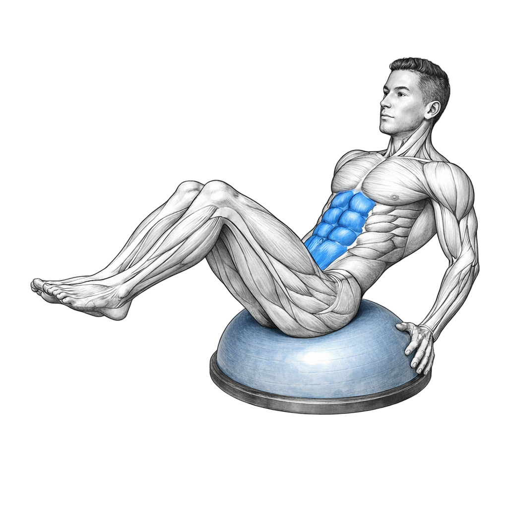 Balance Trainer Braced Frog Kicks