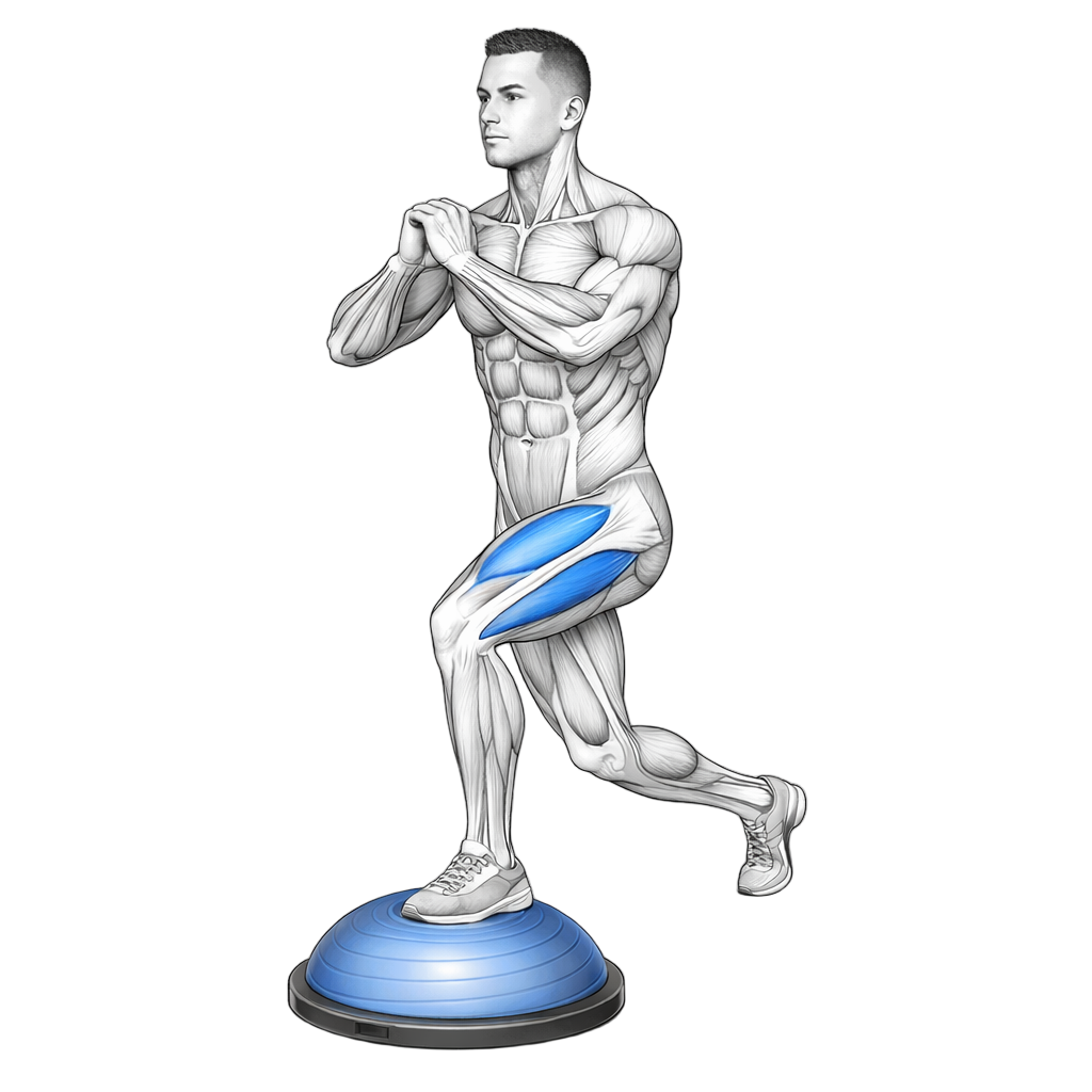 Balance Trainer Curtsy Lunge