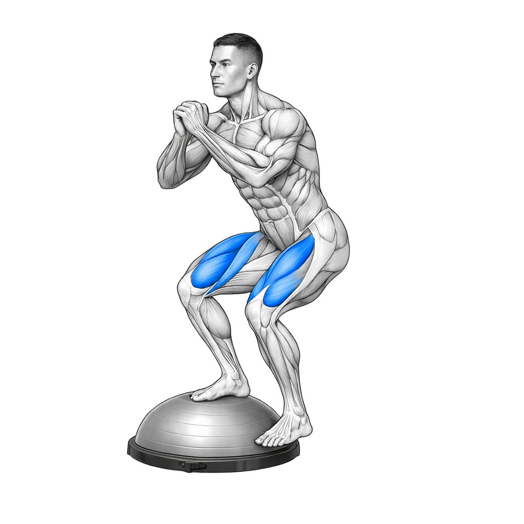 Balance Trainer Lateral Dome Squats