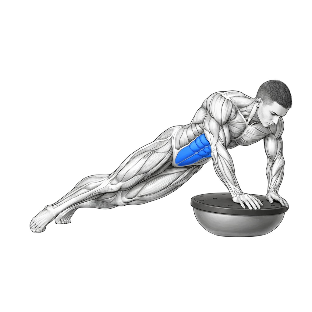 Balance Trainer Leg Crossover Planks