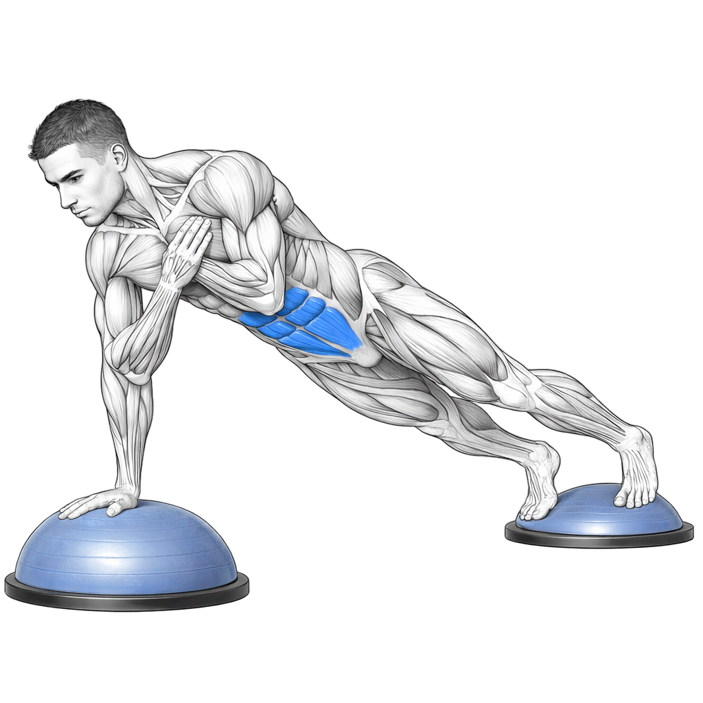Balance Trainer Shoulder Tap Planks