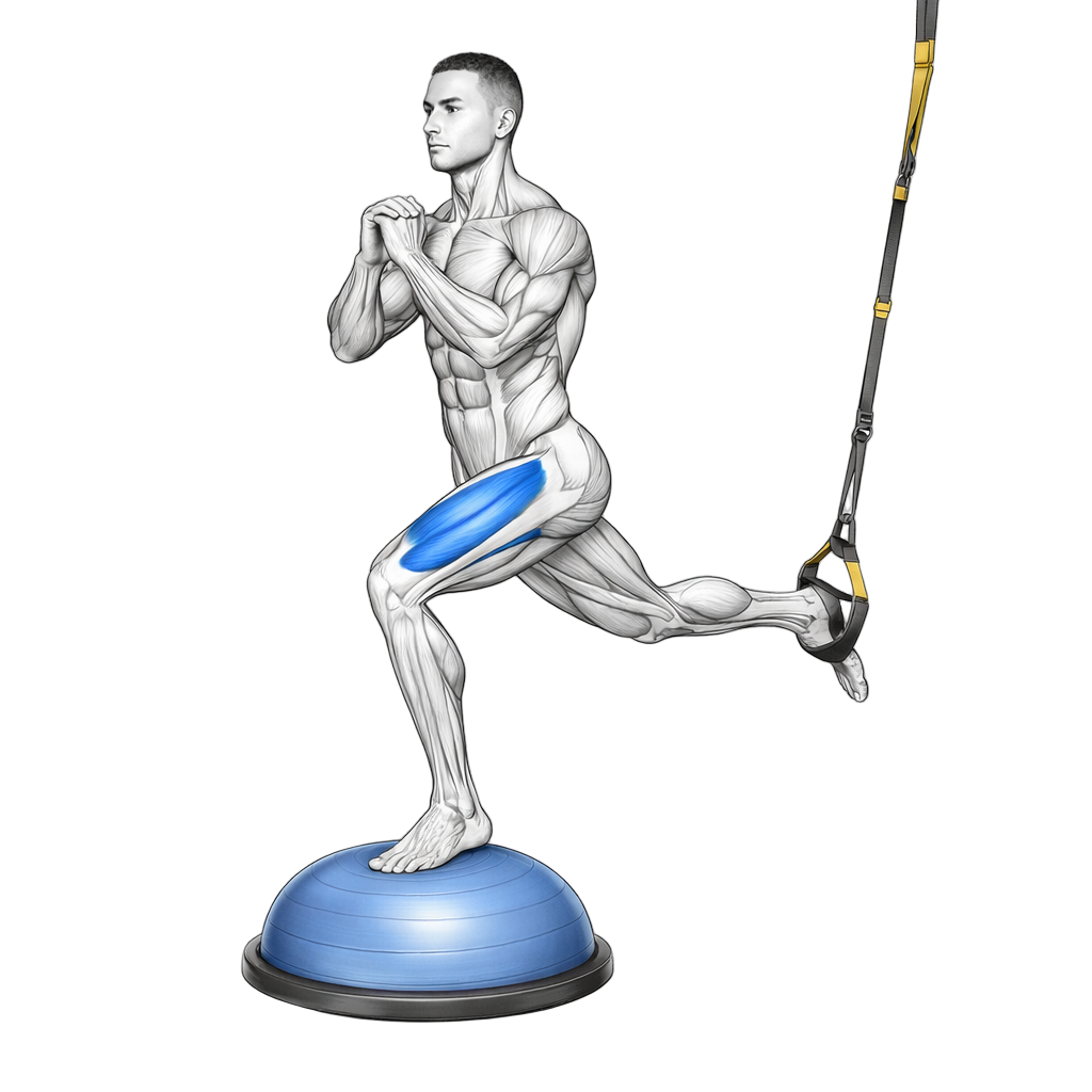 Balance Trainer Single Leg TRX Lunges
