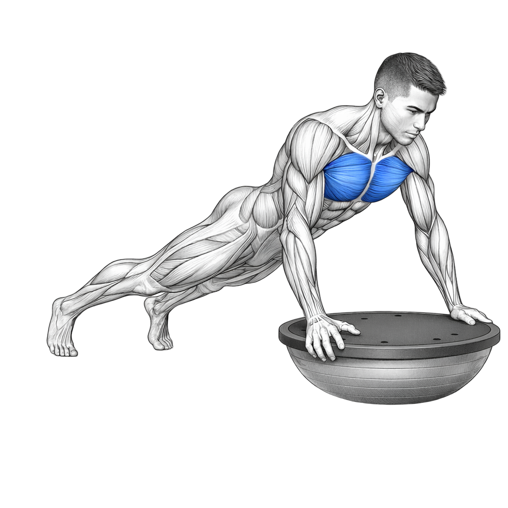 Balance Trainer Wide Pushups