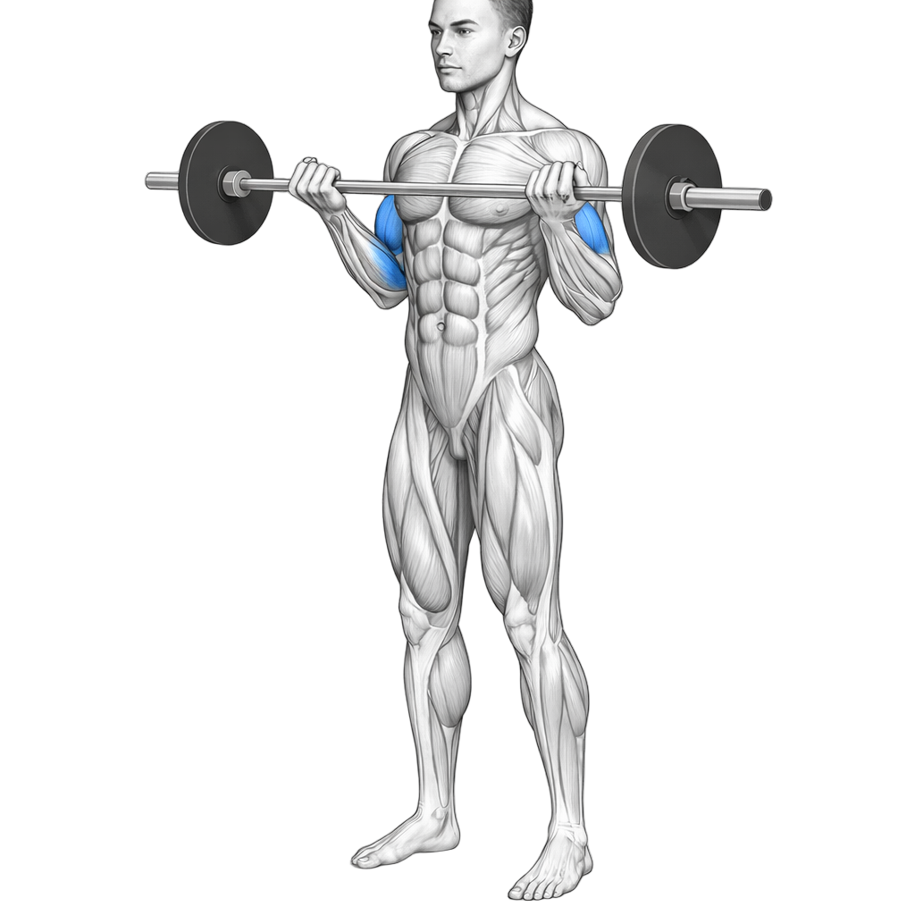 Barbell Bicep Drag Curl