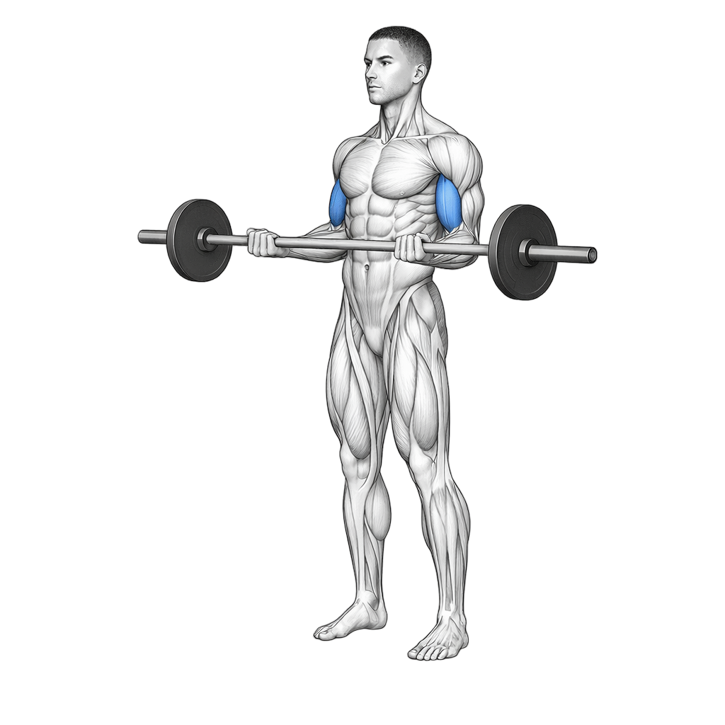 Barbell Pause Curl