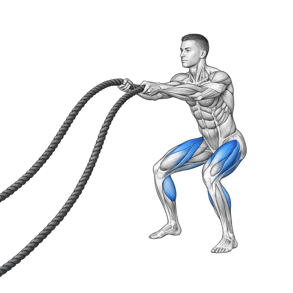 Battle Ropes Outside Spiral