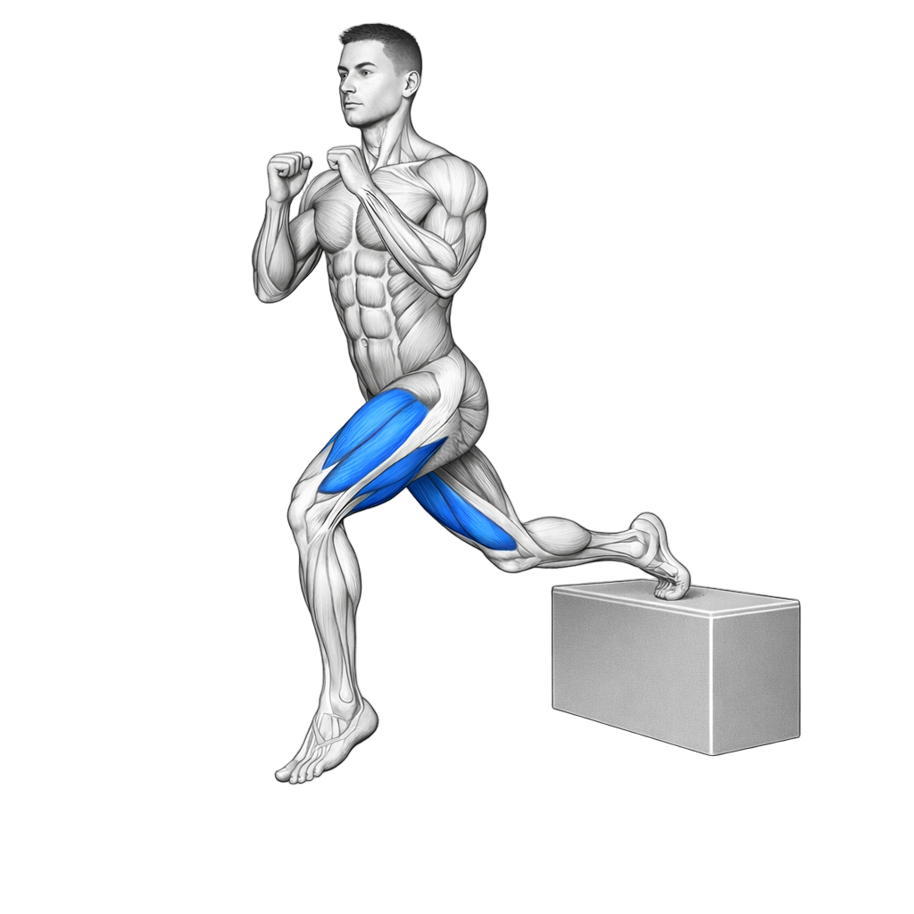 Bulgarian Split Jumps exercise demonstration