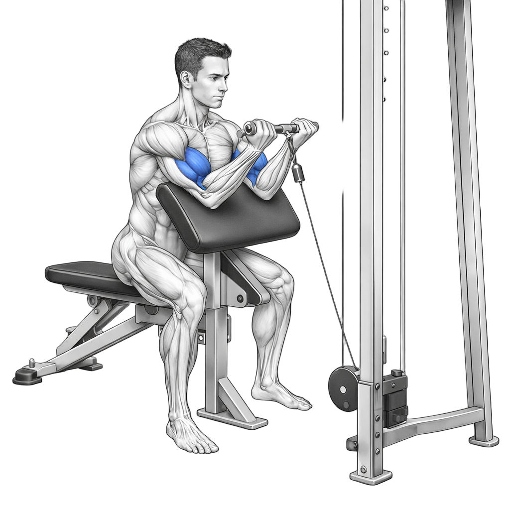 Cable Preacher Curl