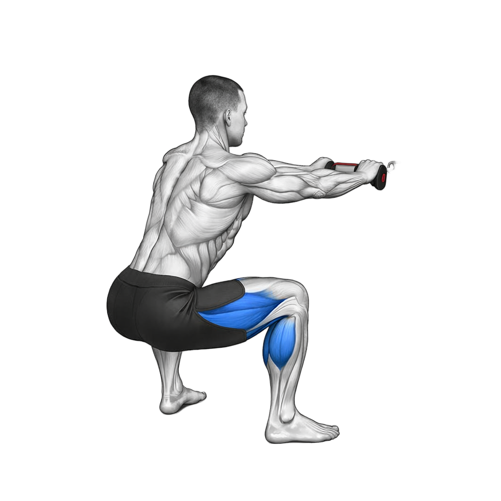 Cable Row with Squat exercise demonstration