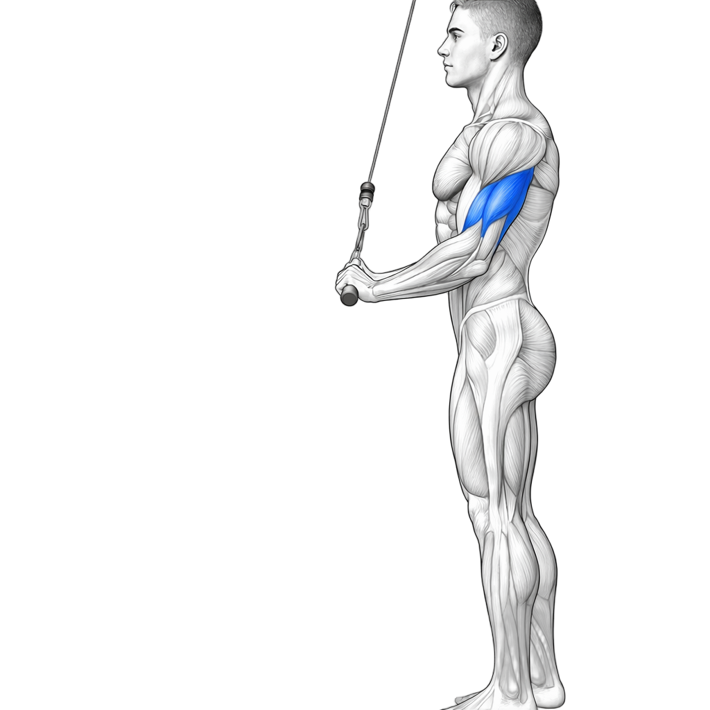 Cable Underhand Tricep Pushdown