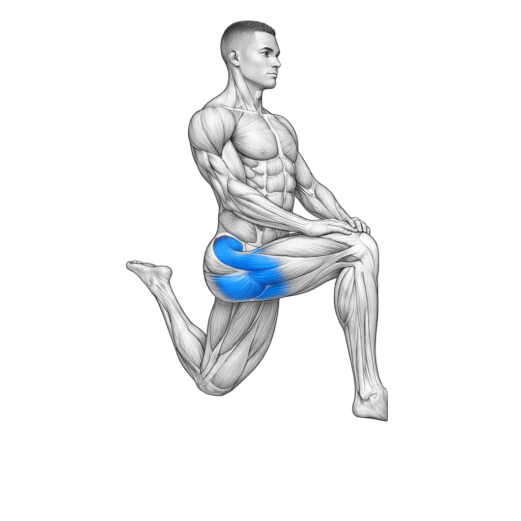 Couch Stretch exercise demonstration