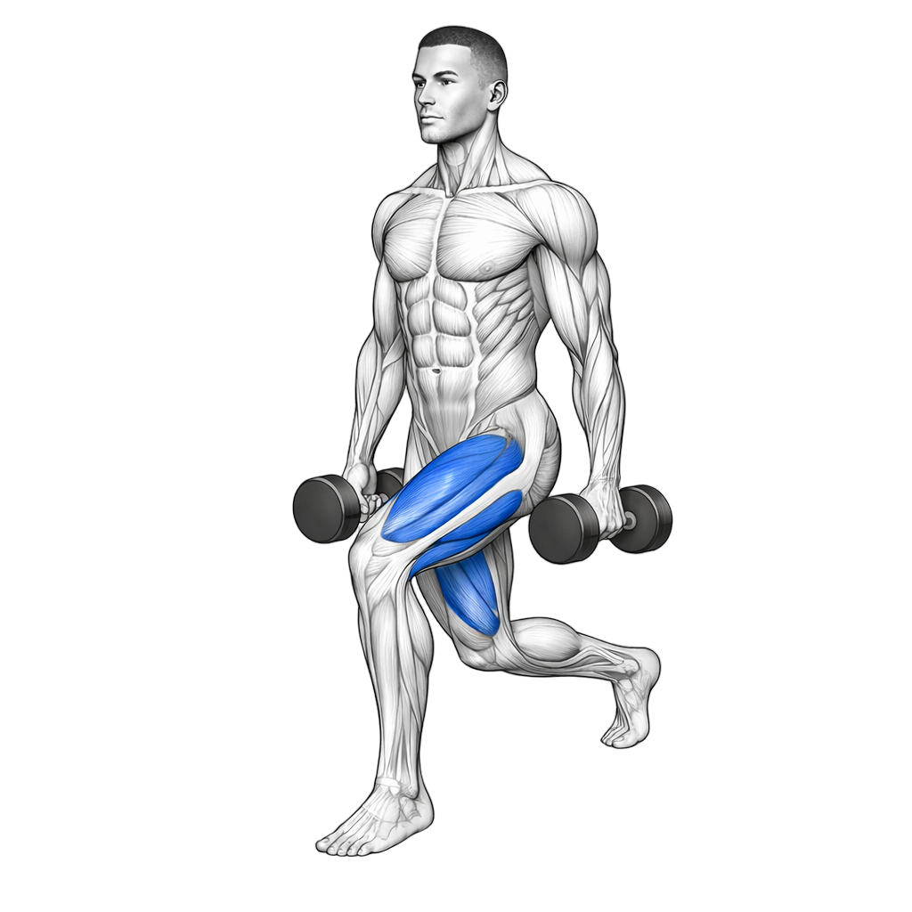 Dumbbell Curtsy Lunge