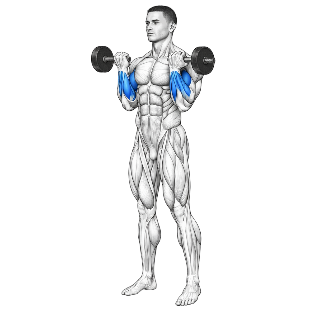 Dumbbell Drag Pause Curl