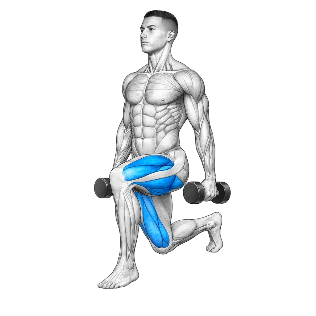 Dumbbell Kneel to Stand