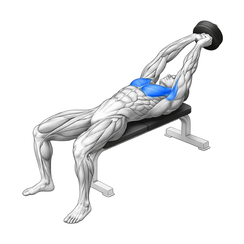 Dumbbell Pull Over exercise demonstration