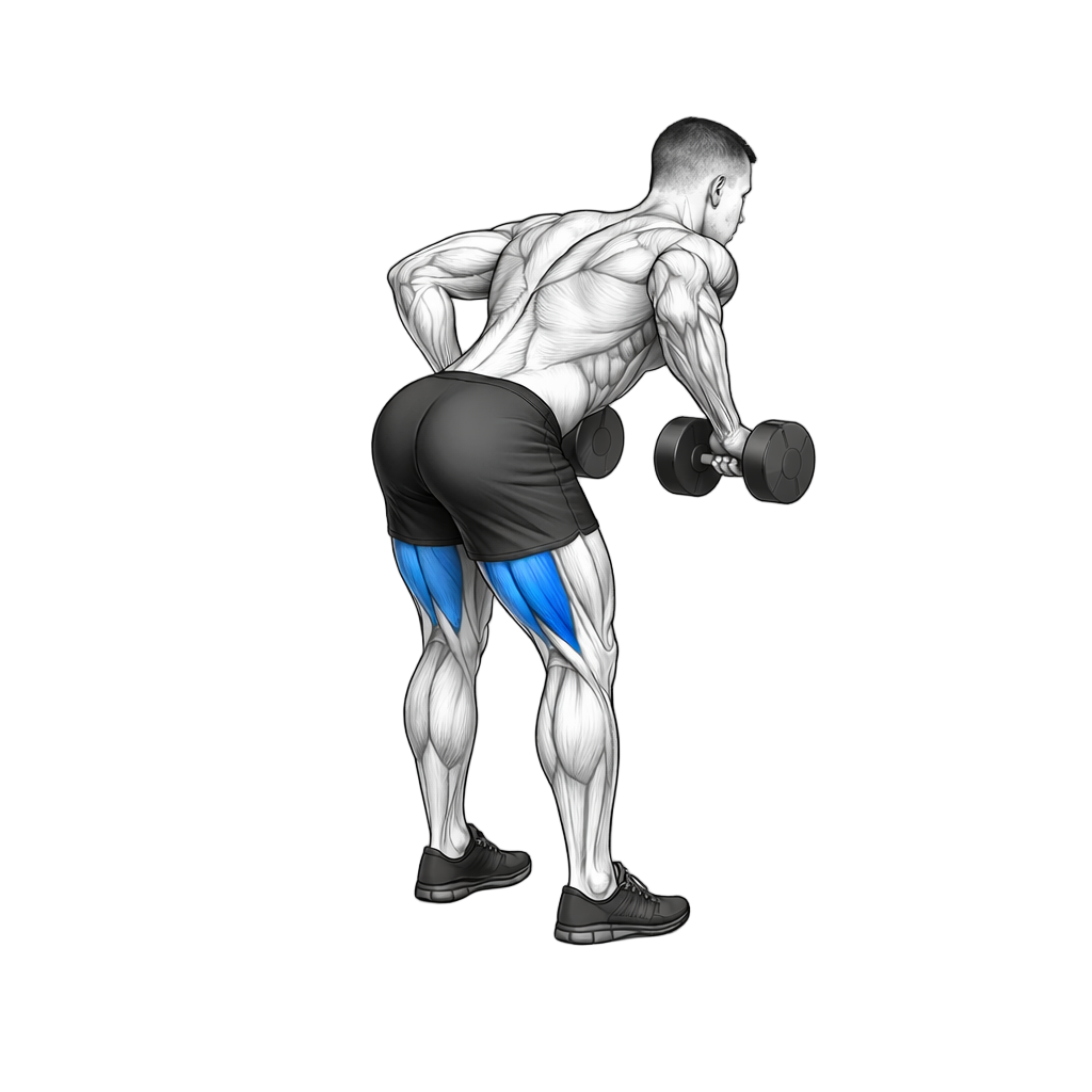 Dumbbell Romanian Deadlift to Bent Over Row