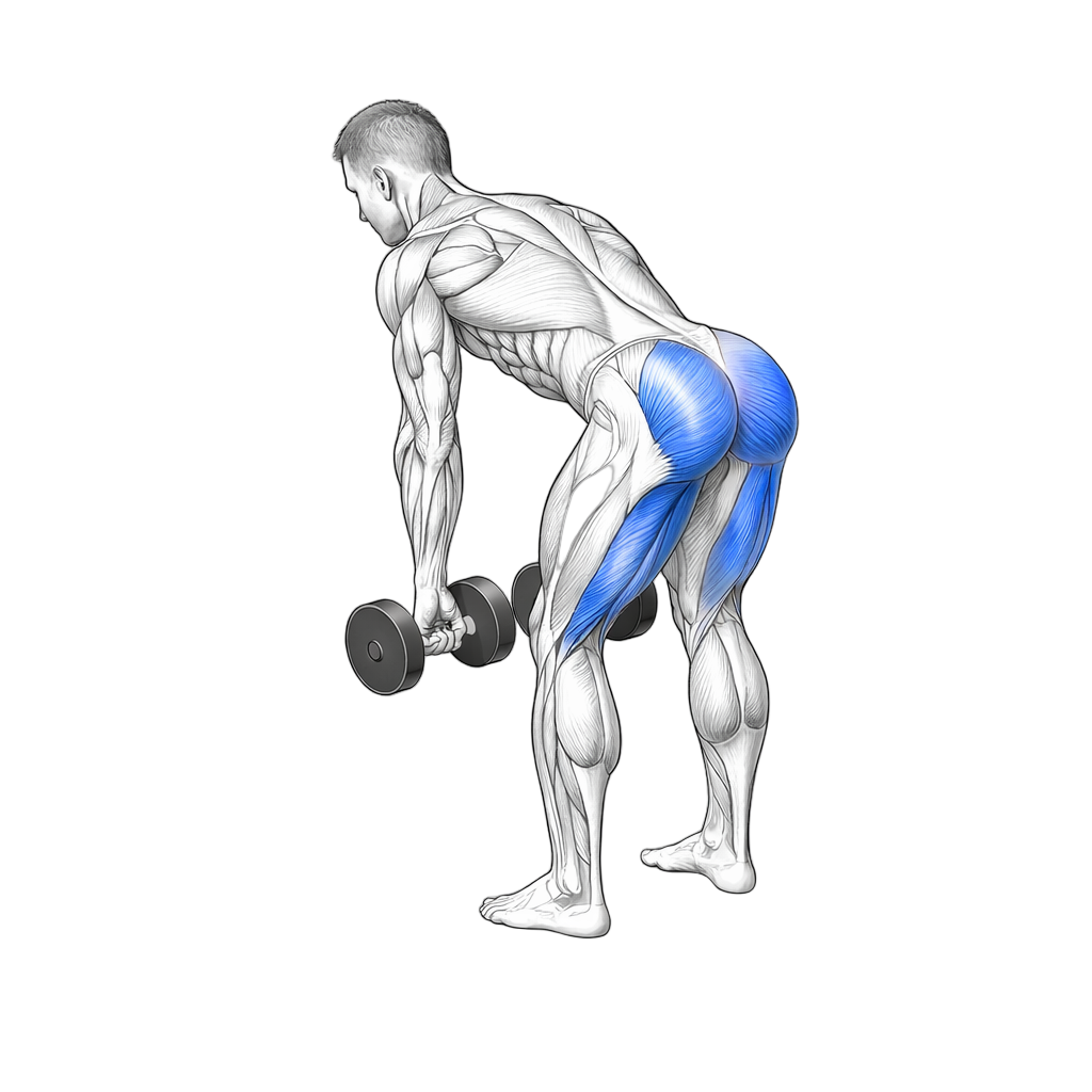 Dumbbell Romanian Deadlift to High Pull