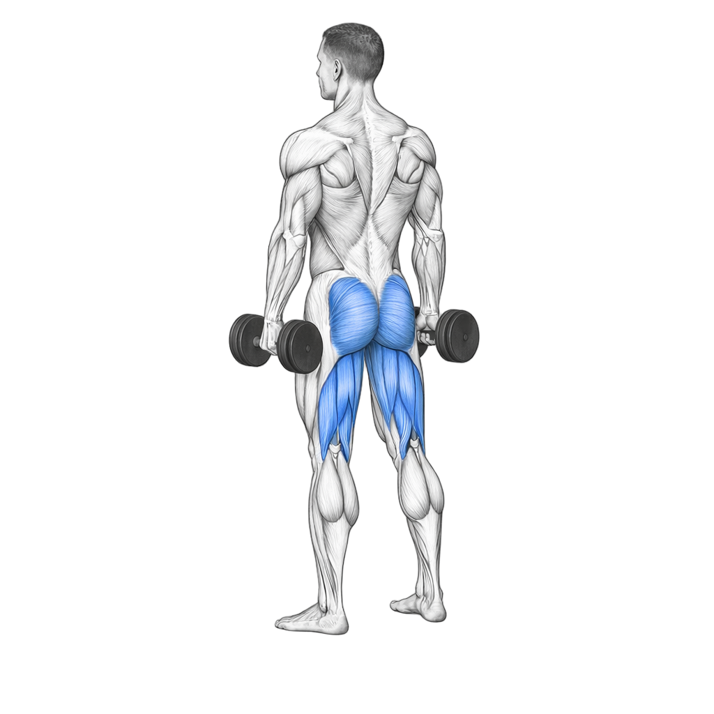 Dumbbell Romanian Deadlift to Shrug