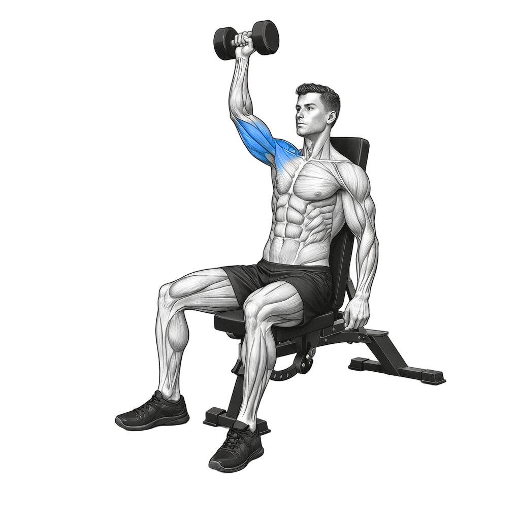 Dumbbell Seated Single-Arm Shoulder Press