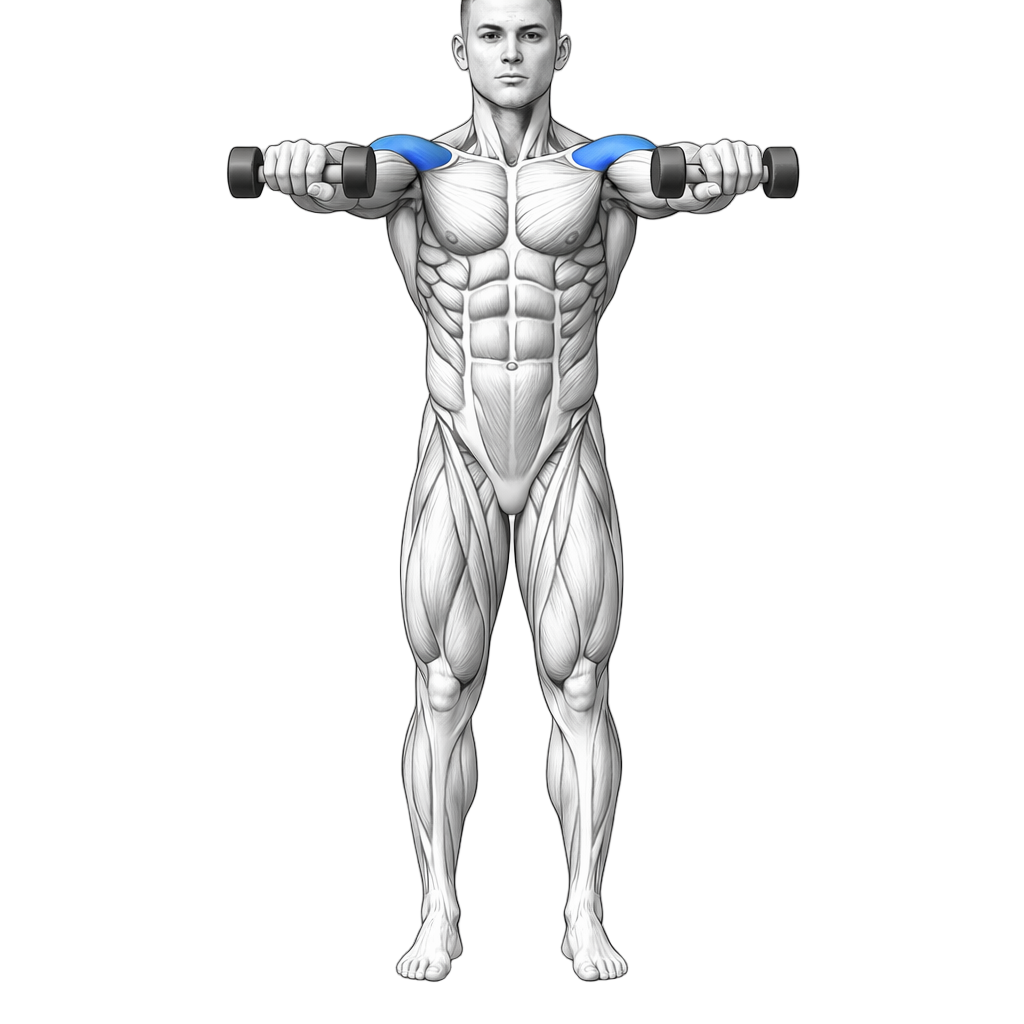 Dumbbell Underhand Front Raise