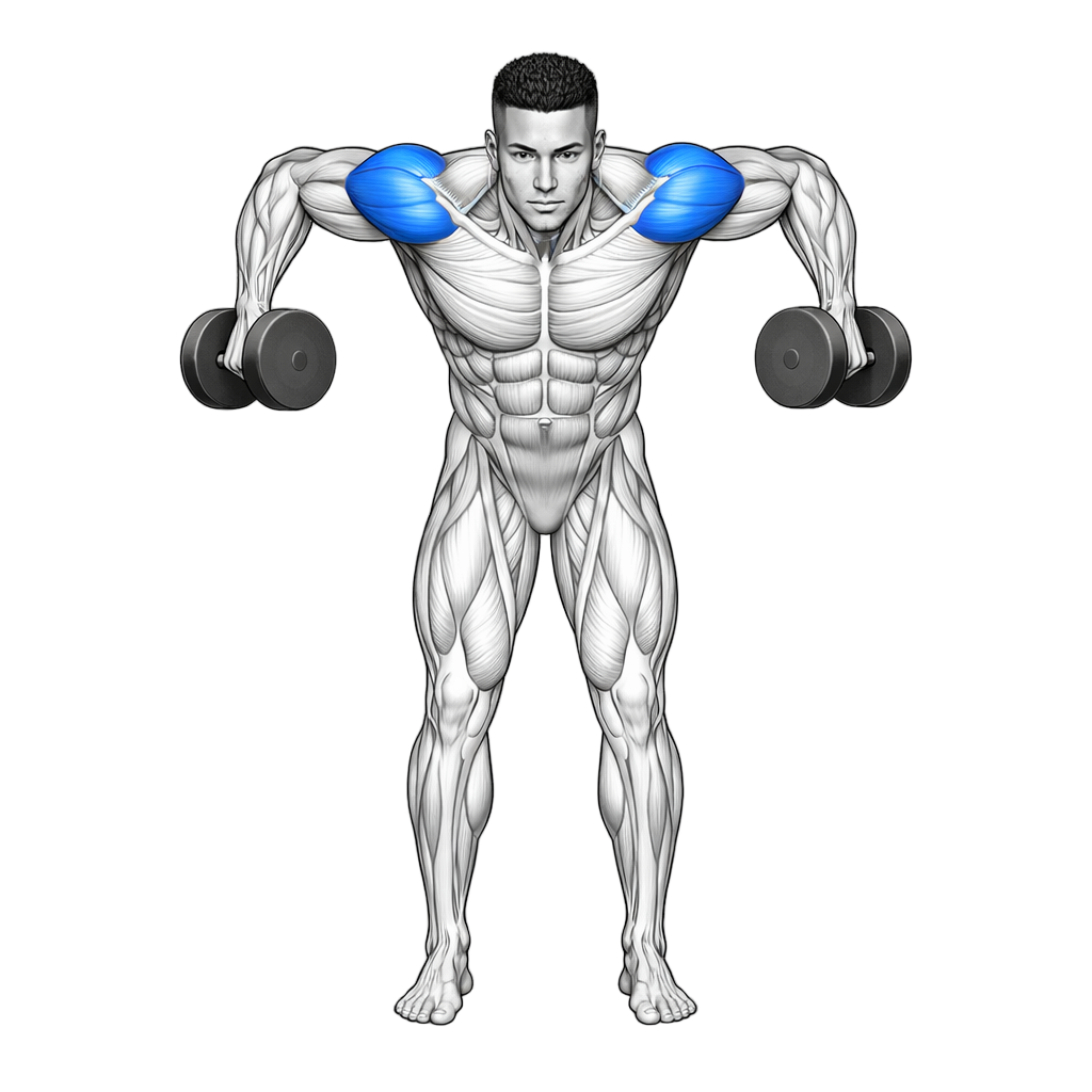 Elbows Out Bent Over Dumbbell Row