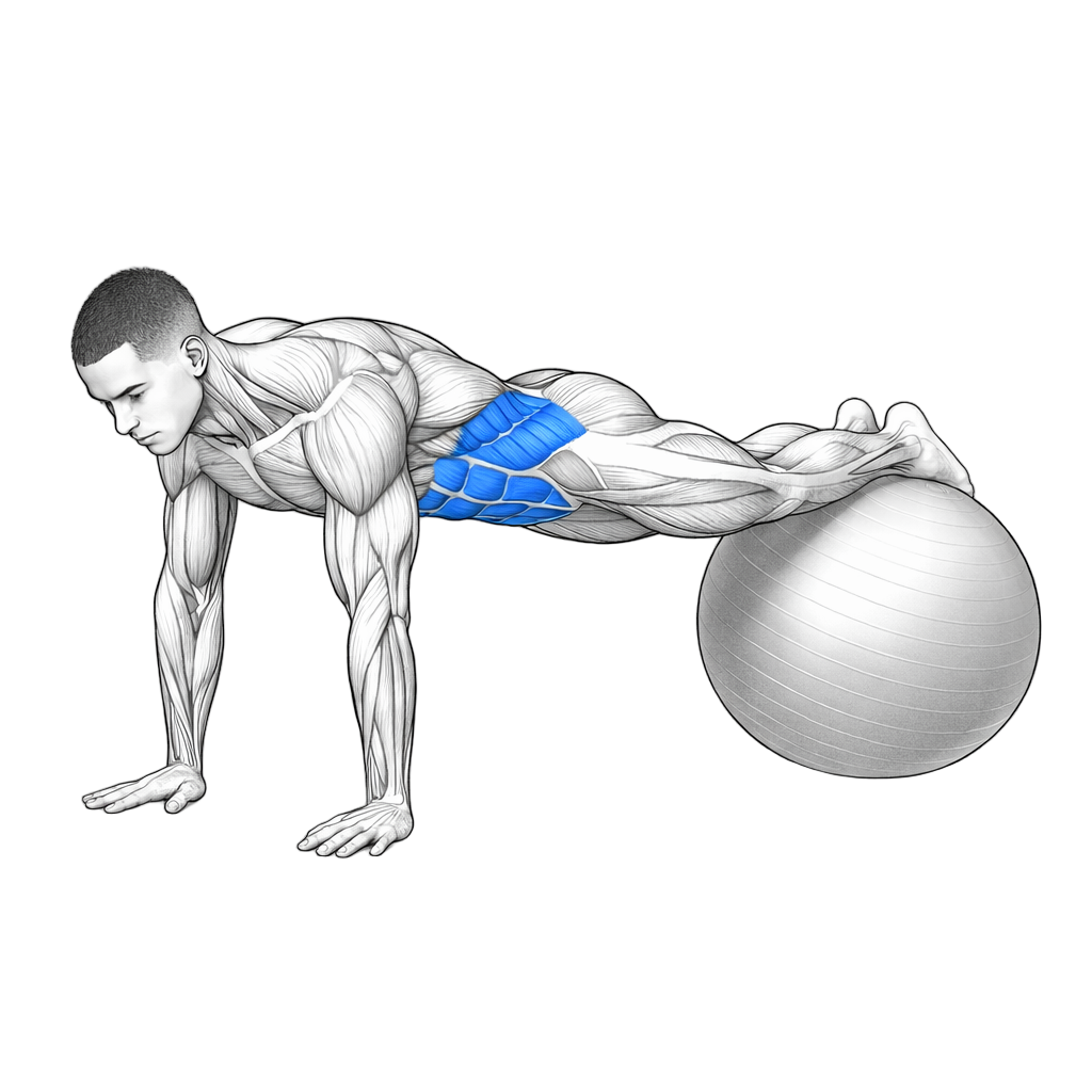Exercise Ball Pull In