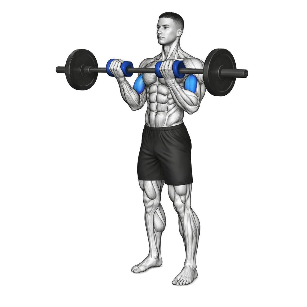 Fat Grip Barbell Curl