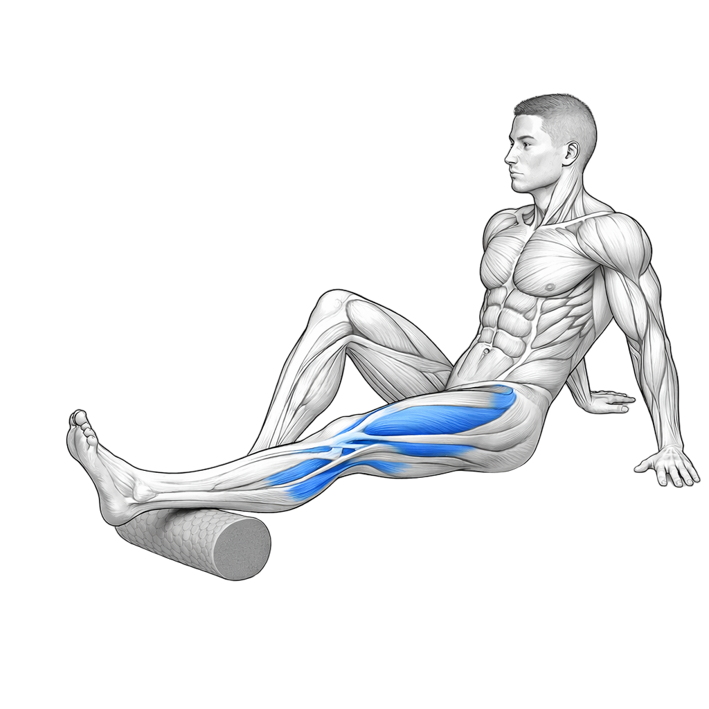 Foam Roll Hamstrings exercise demonstration