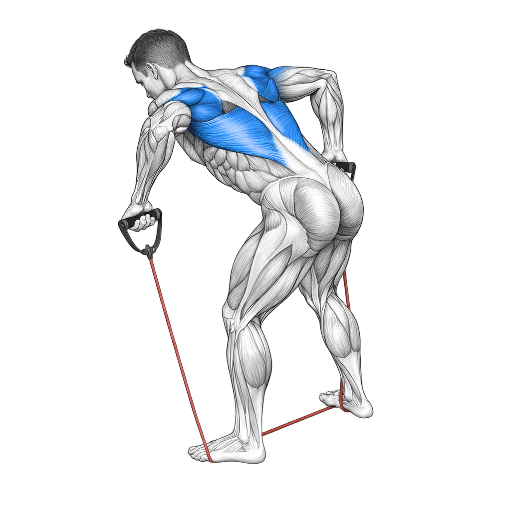 Handle Band Bent Over Row