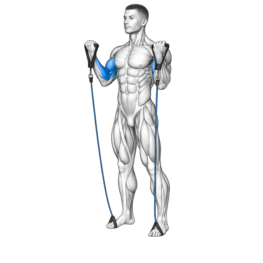 Handle Band Bicep Curl