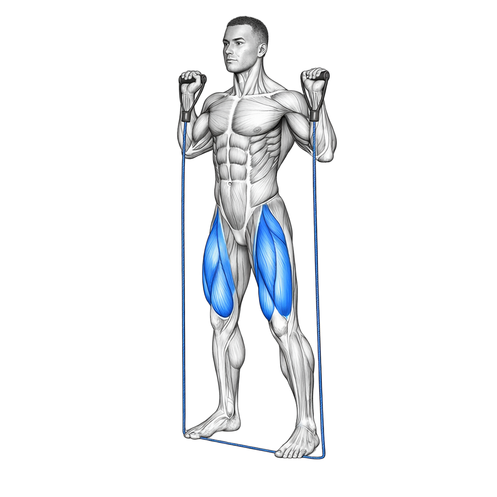 Handle Band Squat