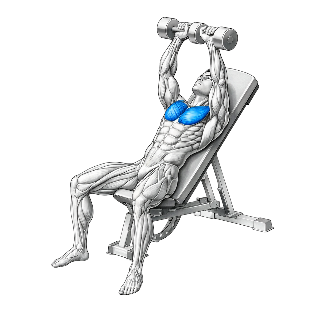 Incline Dumbbell Squeeze Press