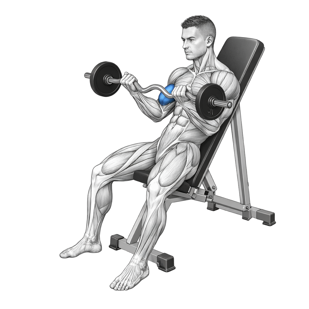 Incline EZ-Bar Curl