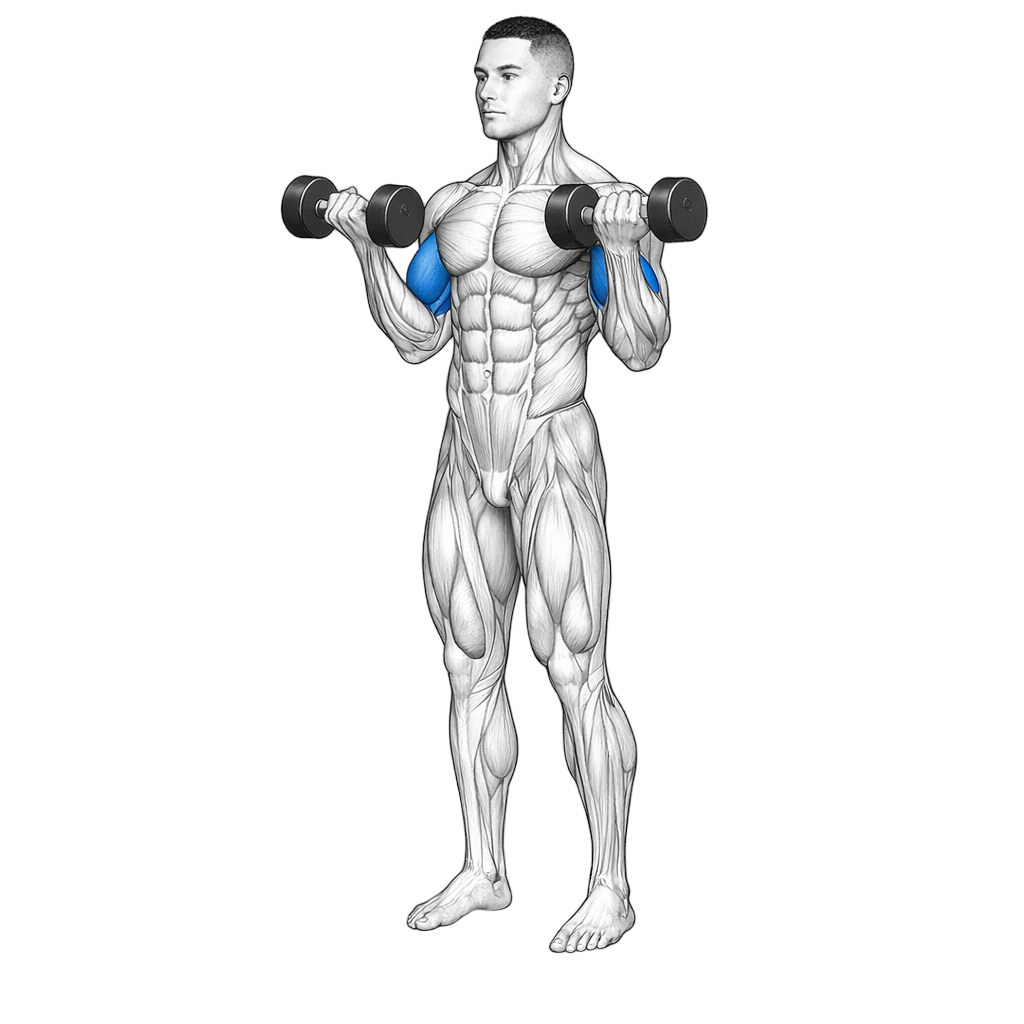 Isometric Biceps Hold exercise demonstration