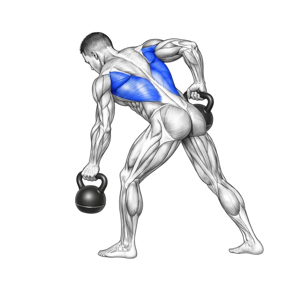 Kettlebell Alternating Row