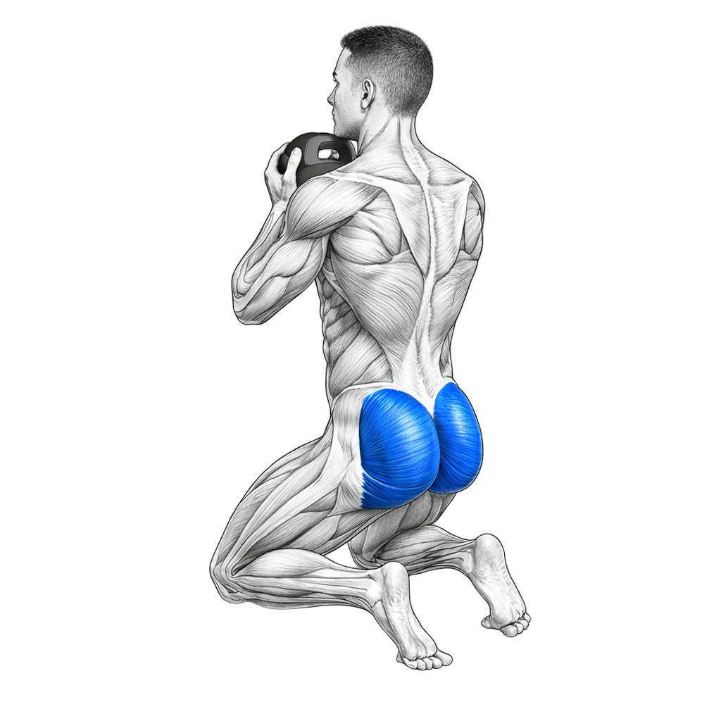 Kneeling Squat exercise demonstration
