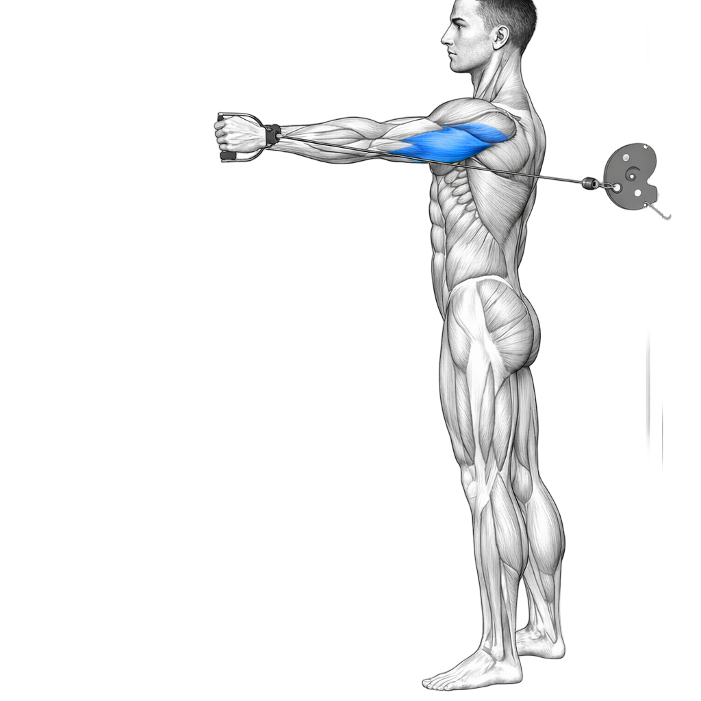 Lateral Cable Tricep Extension