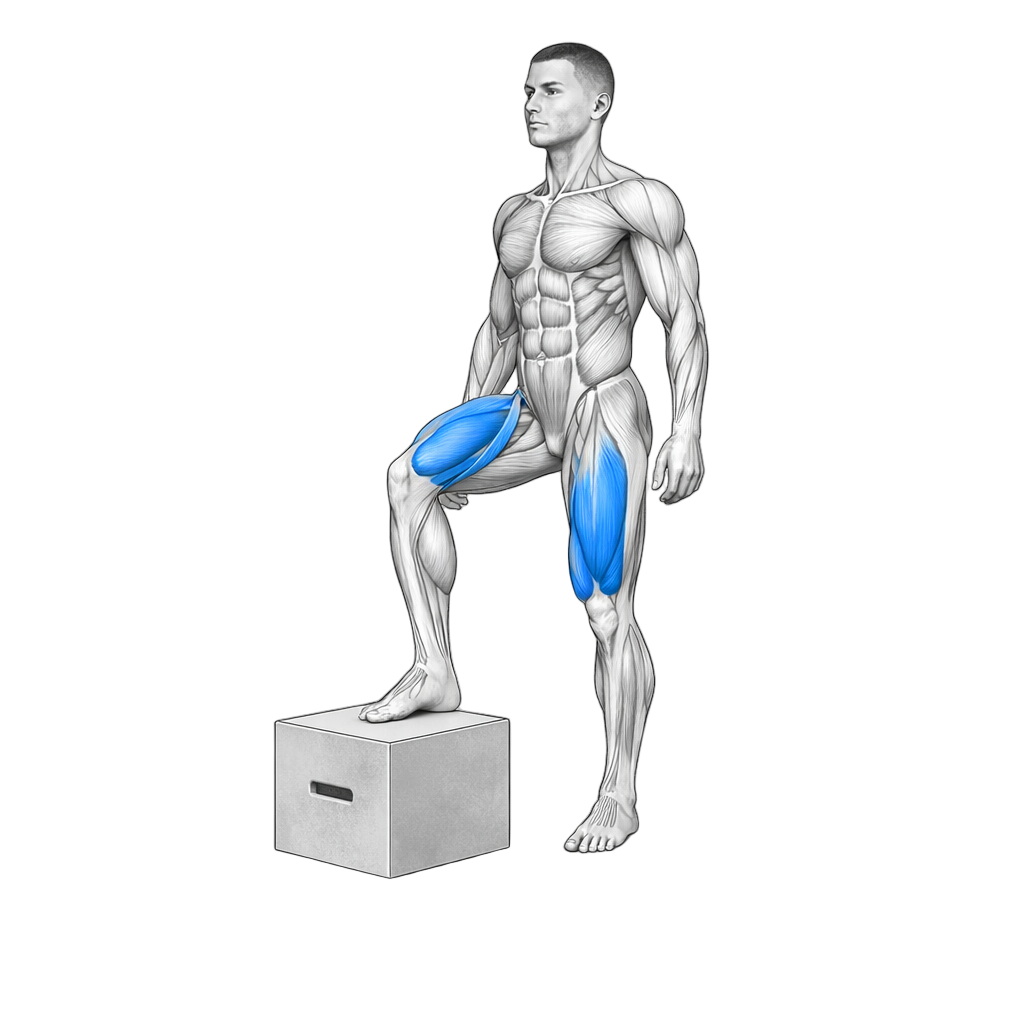 Lateral Step Up exercise demonstration