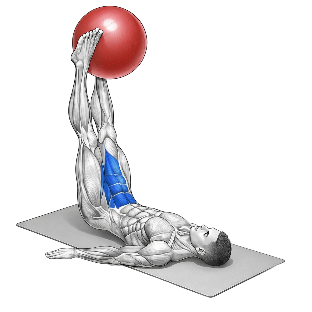 Leg Raises with Stability Ball