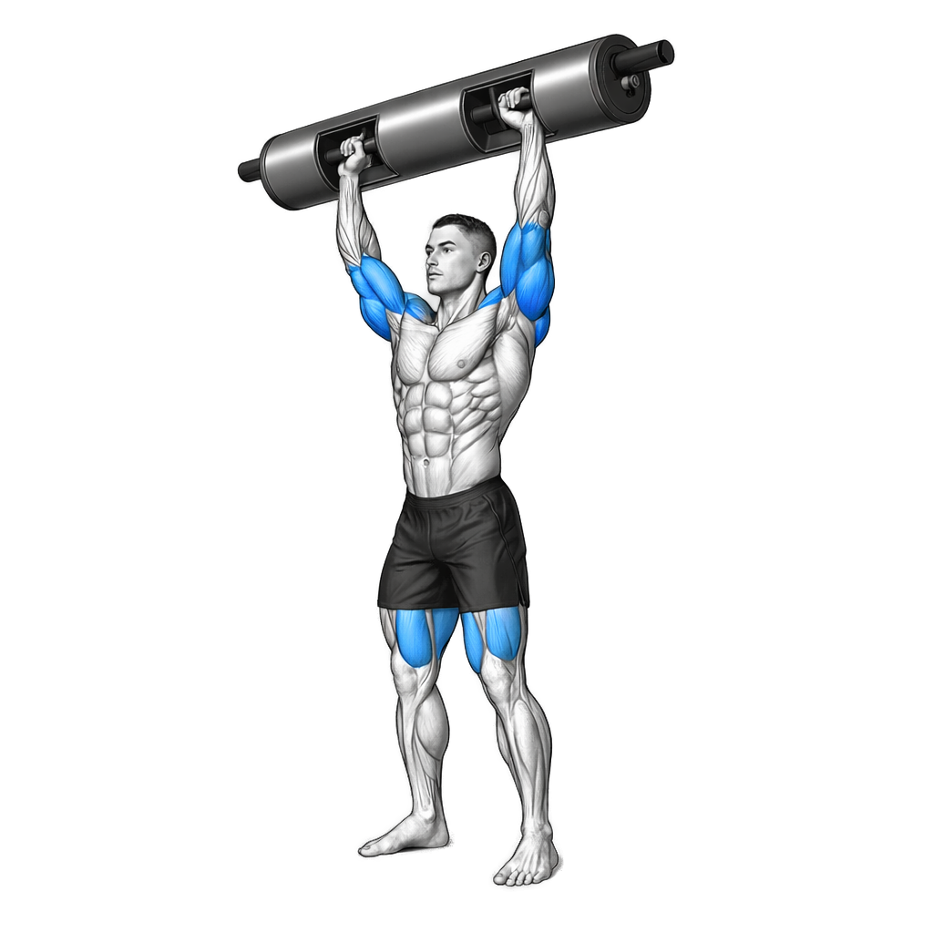 Log Clean and Press exercise demonstration