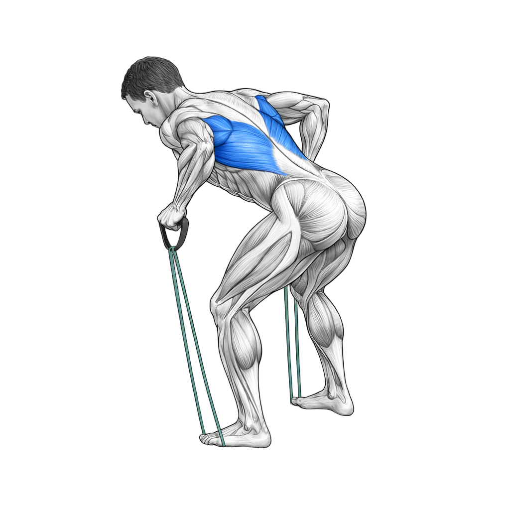 Loop Band Bent Over Row