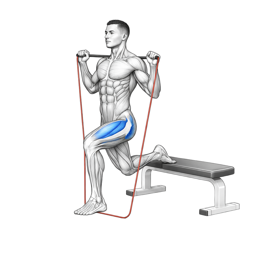 Loop Band Bulgarian Split Squat