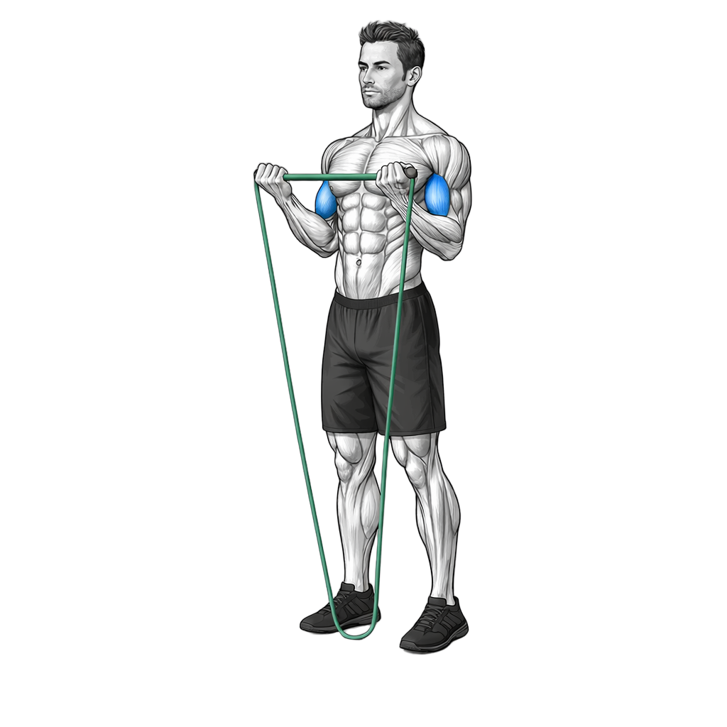 Loop Band Hammer Curl