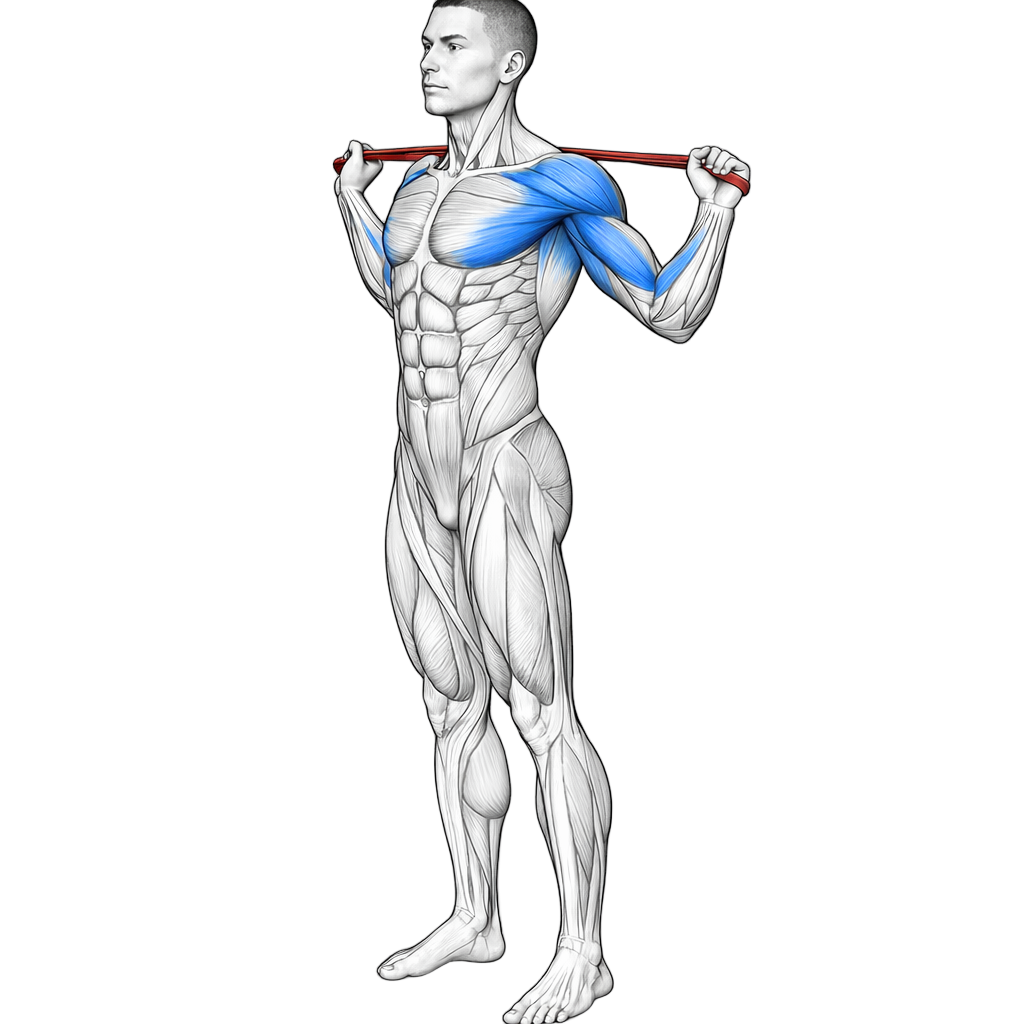 Loop Band Overhead Shoulder Stretch