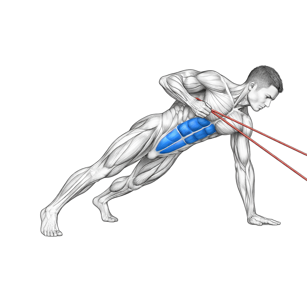 Loop Band Plank Row
