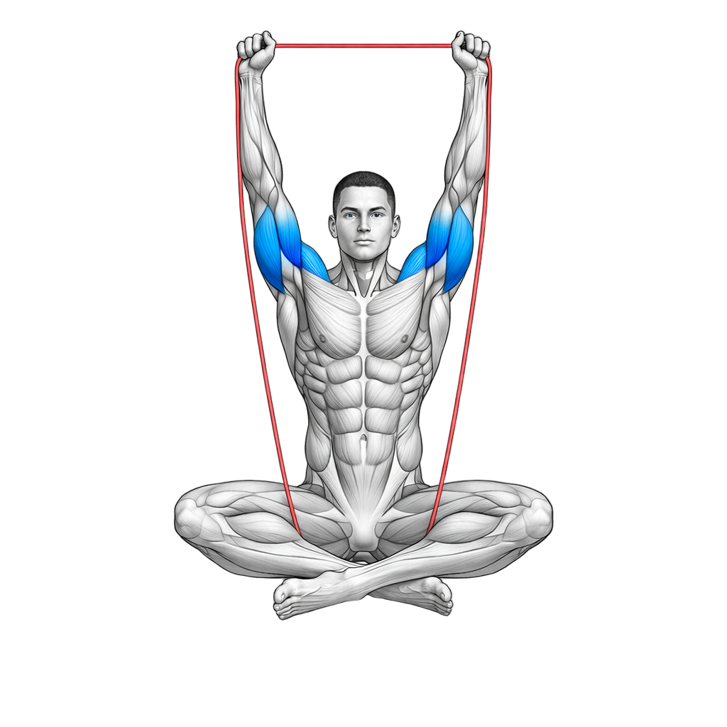 Loop Band Seated Shoulder Press
