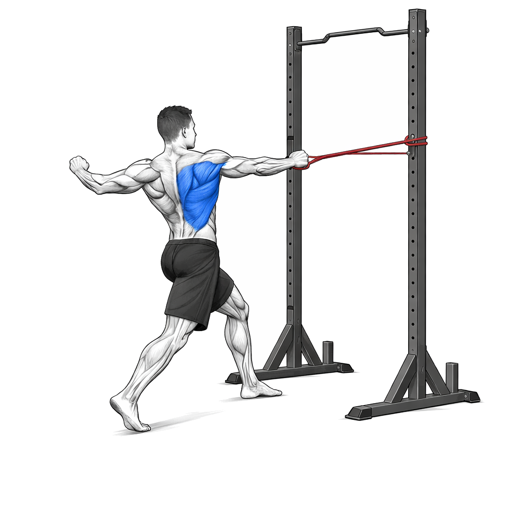 Loop Band Single-Arm Archer Pull exercise demonstration