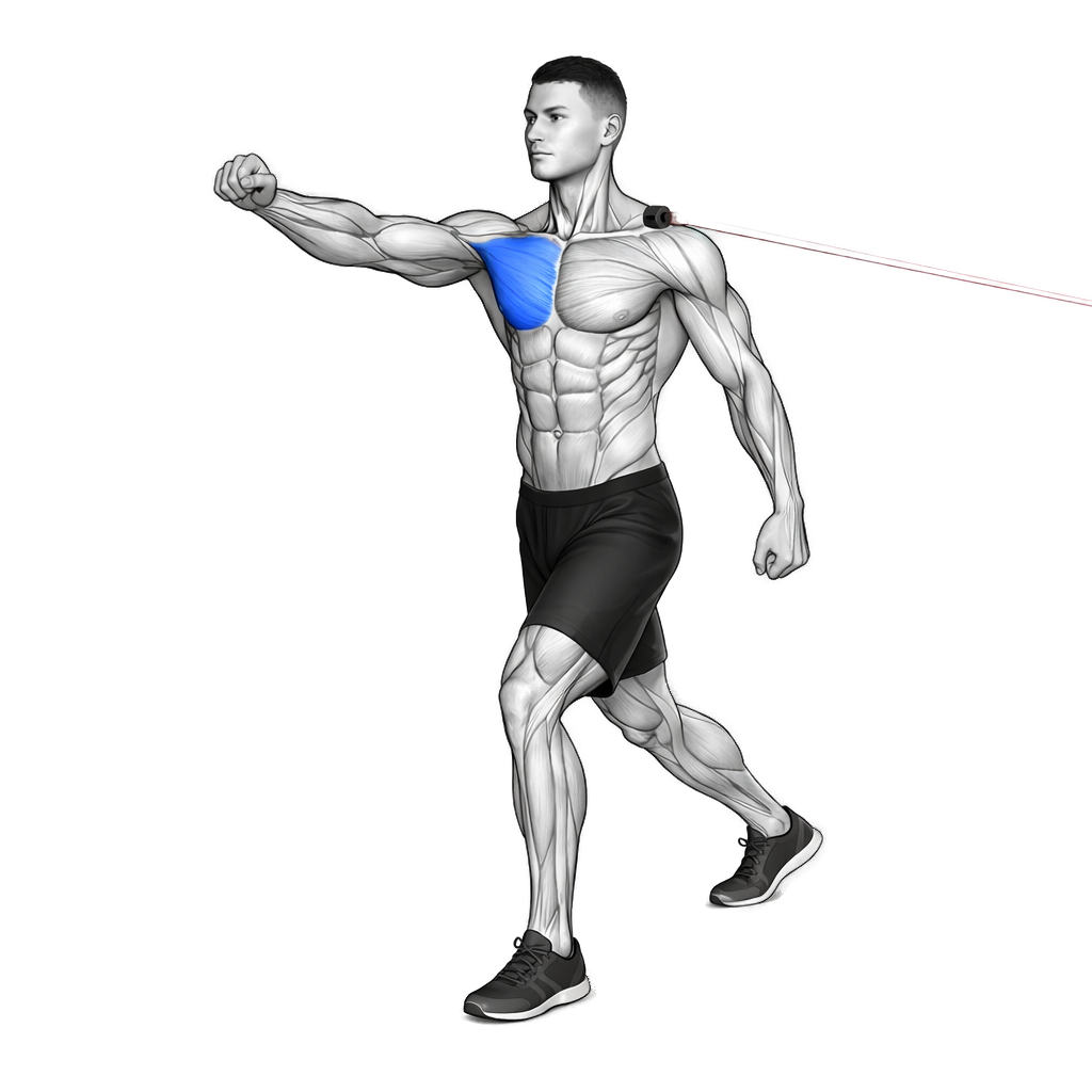 Loop Band Single-Arm Incline Chest Press